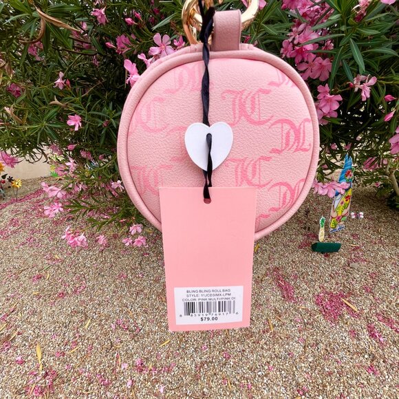 NEW Juicy Couture Bling Bling Roll Bag‎ in Pink Multi - Picture 5 of 8